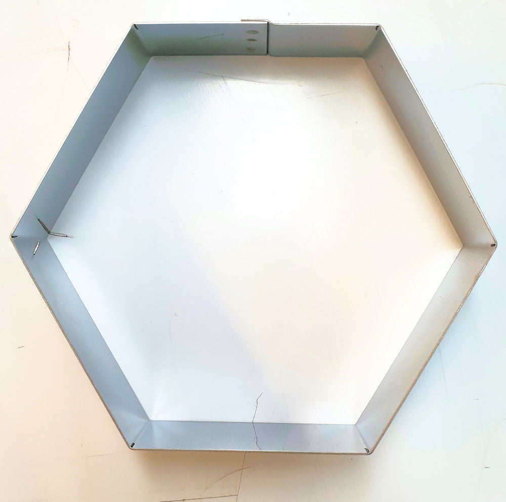 Taartring 6-kant 18 cm.